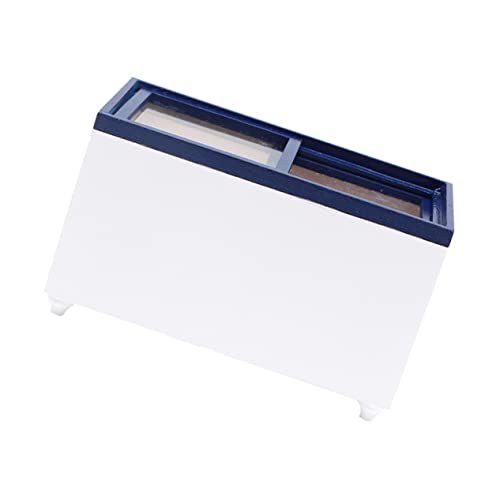 JOINPAYA Simulierter Gefrierschrank Minikühlschrank Für Kinder Mini-eistruhe Miniatur Kühlschrankspielzeug Für Kinder Kühlschrank Spielen Minispielzeug Für Kinder Puppenküche Weiß Hölzern von JOINPAYA