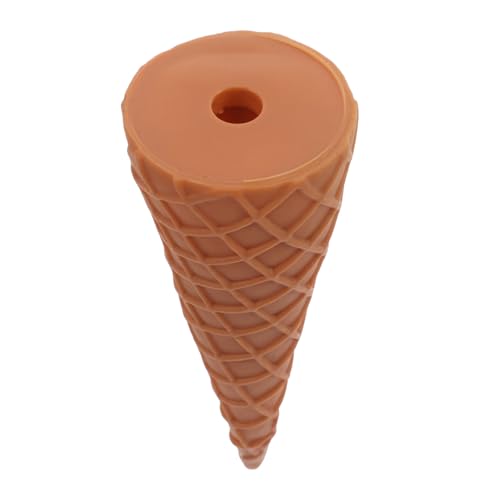 JOINPAYA Simuliertes Eiscreme -Eierschale Simulation Eiswaffel Lebense Eiskegel Leeres Eistütenmodell Modelle für eistüten Partei Anbieter Lebensmitteldekor PVC Light Brown von JOINPAYA