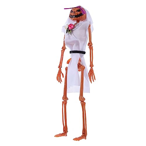 JOINPAYA Simuliertes Skelett Halloween Halloween Toys Skeleton Model Pumpkin Heads Halloween Festival Decoration Halloween - gefälscht Halloween-Skelett Plastikskelett JOINPAYA Simuliertes Skelett Halloween Halloween Toys Skeleton Model Pumpkin Heads Halloween Festival Decoration Halloween - gefälscht Halloween-Skelett Plastikskelett von JOINPAYA