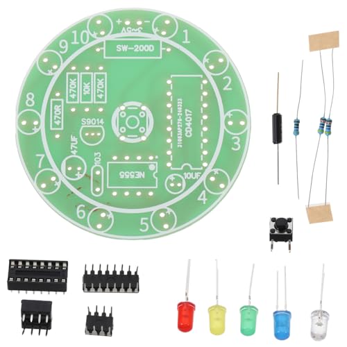 JOINPAYA Soldering Kit für Anfänger mit Lötplatine Praktisches DIY Elektronik Lötset Langlebiges Kunststoffmaterial Pädagogisches Lernspielzeug für Erwachsene für Stem Projekte von JOINPAYA
