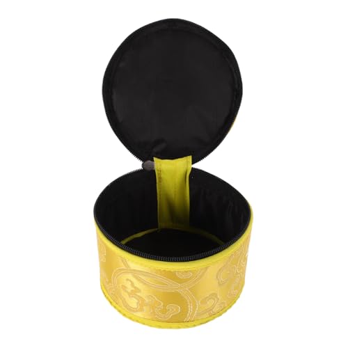 JOINPAYA Soundbo-Tasche meditations zubehör Aufhänger elastische Stirnbänder chinesische Haarnadeln Cheongsam-Haarnadeln Tibetische Klangschale kleine Tasche zur Aufbewahrung Stoff Yellow von JOINPAYA