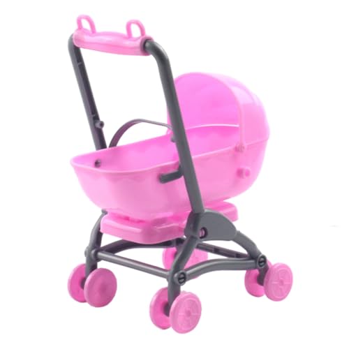 JOINPAYA Spielpuppenhaus-Kinderwagen-Modell: Mini-Kinderwagen-Modell Puppenhaus-Dekorations-Kinderwagen Bewegliches Kinderwagen-Modell Für Fotografie-Requisiten von JOINPAYA