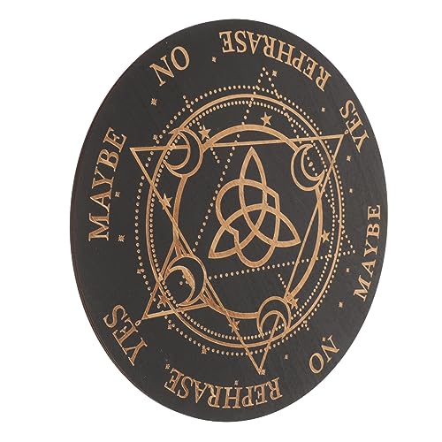 JOINPAYA Spirit Board Kunstvollen Gravurmuster Pendelbrett für Wahrsagung und Meditation Dekoratives Altar Element für Spirituelle Anwendungen und Wohnkultur JOINPAYA Spirit Board Kunstvollen Gravurmuster Pendelbrett für Wahrsagung und Meditation Dekoratives Altar Element für Spirituelle Anwendungen und Wohnkultur von JOINPAYA