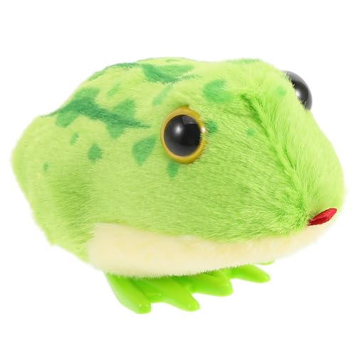JOINPAYA Springendes Plüschkänguru Lustiges Kinderspielzeug Froschmodell Uhrwerk-tierspielzeug Frosch-uhrwerkspielzeug Neues Jahr Uhrwerk- Plastik Green von JOINPAYA