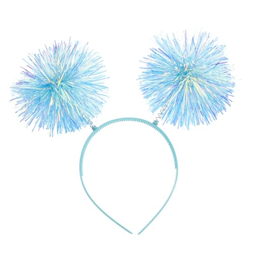 JOINPAYA Pompom-stirnband Lametta-poms Disco-stirnband Für Damen Geburtstagsparty von JOINPAYA