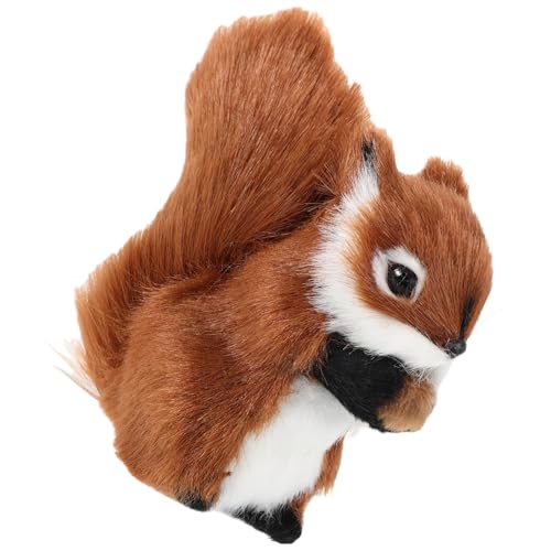 JOINPAYA Realistisches Eichhörnchen-stofftier Mini-eichhörnchen-Statue Tier-Ornament Plüschtier Dekorative Figur von JOINPAYA
