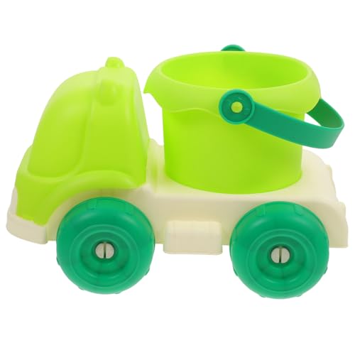 JOINPAYA Strand Spielzeugauto Strand-Sand-Eimer-LKW Kleiner Sandauto-Eimer Kleiner Eimerwagen Auto Mit Kleinem Eimer Sandeimer Graben Tragbare Strandauto-Eimer Green Weiches Gummi von JOINPAYA