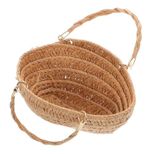 JOINPAYA Miniatur-Handtasche Aus Handgewebtem Für Puppen Boho-Stil Aufbewahrungstasche Und Dekorativer Mini-picknickkorb Für Puppenhaus-Dekoration Und Zubehör von JOINPAYA