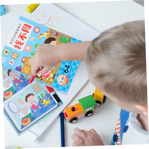 JOINPAYA Suchkarten für Vorschulkinder Jahre Lernspiel Find The Difference mit Farbenfrohen Papierkarten Leichtes Material Fördert Konzentration und Zählfähigkeiten JOINPAYA Suchkarten für Vorschulkinder Jahre Lernspiel Find The Difference mit Farbenfrohen Papierkarten Leichtes Material Fördert Konzentration und Zählfähigkeiten von JOINPAYA