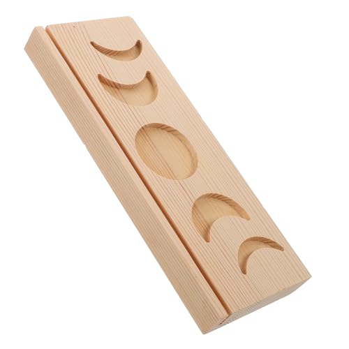 JOINPAYA Platzsparender Ständer Für Tarotkarten Mit Mondphasen Rechteckiger Altarständer Aus Holz Für Zeremonielle Werkzeuge von JOINPAYA