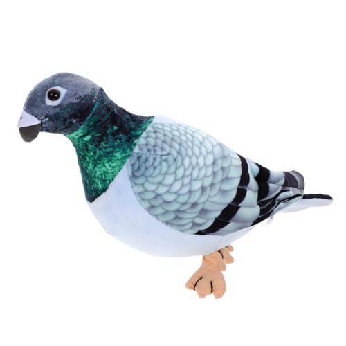 JOINPAYA Taubenpuppe Süßes Taubenspielzeug Plüschpuppe in Taubenform Taube Gefüllte Taube Taubenspielzeug Plüschtaubenmodelle Tauben-stoffpuppe Sofa -Dekoration Pp Baumwolle Green von JOINPAYA