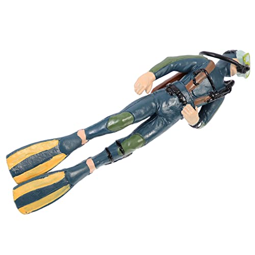 JOINPAYA Taucherstatue Fischtank Dekoration Realistische Figur aus Umweltfreundlichem für Aquarien Lebensechte Fischtanklandschaft Aquarienliebhaber von JOINPAYA