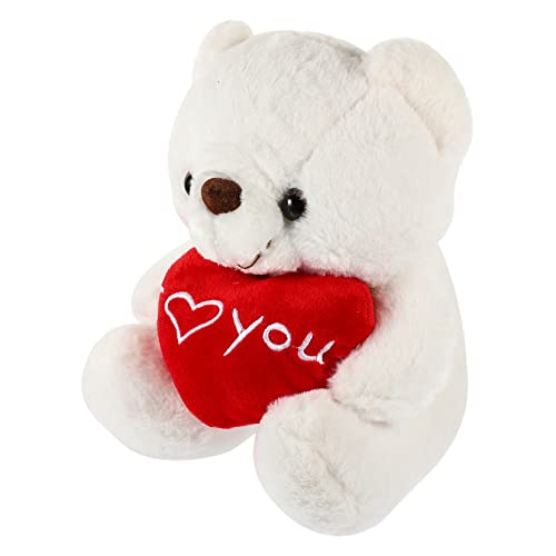 JOINPAYA Teddybär Kuscheltier kinderspielzeug weihachtsgeschenk Weihnachten Plush Valentinsspielzeug für den Unterricht ausgestopftes Bärenspielzeug Plüsch Weiß von JOINPAYA