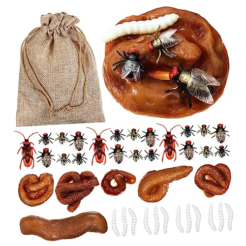 JOINPAYA Teiliges Realistisches Fake Poop mit Täuschend Echten Maden und Insekten Langlebiges Prank für Aprilscherz und Partyspaß Geruchsneutral und Rückstandsfrei für Scherze im JOINPAYA Teiliges Realistisches Fake Poop mit Täuschend Echten Maden und Insekten Langlebiges Prank für Aprilscherz und Partyspaß Geruchsneutral und Rückstandsfrei für Scherze im von JOINPAYA
