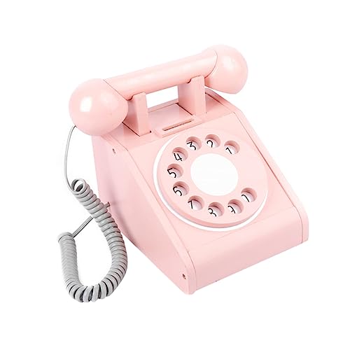 JOINPAYA Telefon Kinderspielzeug Spielhaus Rollenspielspielzeug Interaktionsspielzeug Rosa Hölzern von JOINPAYA