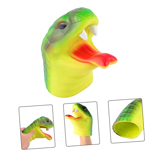 JOINPAYA Kinderspielzeug Gummi-handpuppe Schlange Tierpuppe Rollenspielspielzeug Pädagogisches Lernspielzeug Material Für Festivals von JOINPAYA