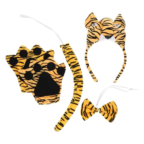 JOINPAYA Tiger Kostüm mit Tigerkopf Stirnband und Handschuhen Weiches Tierkostüm Zubehör für Halloween Fasching Bühnenauftritte und Tier Themenpartys Bequem und Vielseitig Kombinierbar JOINPAYA Tiger Kostüm mit Tigerkopf Stirnband und Handschuhen Weiches Tierkostüm Zubehör für Halloween Fasching Bühnenauftritte und Tier Themenpartys Bequem und Vielseitig Kombinierbar von JOINPAYA