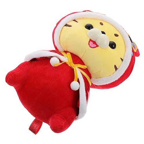JOINPAYA Tiger Plüsch Puppe Sternzeichen Tiger Puppe Dekoratives Tigerpuppenspielzeug Tigerpuppe Für Zu Hause Plüsch-Maskottchen-Tiger-Puppe Desktop-Tiger-Puppe Pp Baumwolle Rot JOINPAYA Tiger Plüsch Puppe Sternzeichen Tiger Puppe Dekoratives Tigerpuppenspielzeug Tigerpuppe Für Zu Hause Plüsch-Maskottchen-Tiger-Puppe Desktop-Tiger-Puppe Pp Baumwolle Rot von JOINPAYA