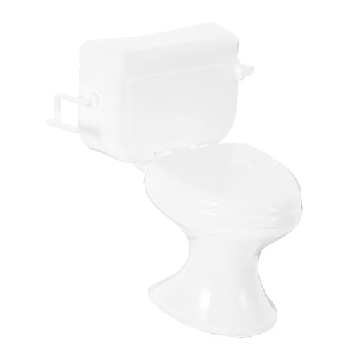 JOINPAYA Toilette für Puppenhaus Klassisches Weißes Badezimmerzubehör Realistisches Toilettenmodell für Rollenspiele für Mini Hausspielzeug und Kreative Szenen JOINPAYA Toilette für Puppenhaus Klassisches Weißes Badezimmerzubehör Realistisches Toilettenmodell für Rollenspiele für Mini Hausspielzeug und Kreative Szenen von JOINPAYA