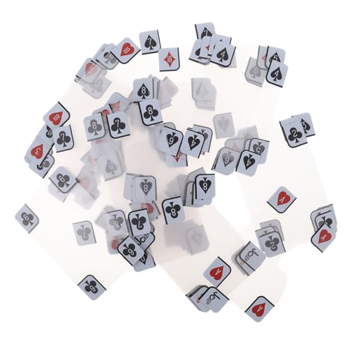 JOINPAYA Transparente Matte Spielkarten aus Wasserdichtem Kunststoff Anti-Cheat Pokerdeck mit Strapazierfähigem Durchsichtigem Design für Familien Strand und Freizeitspaß JOINPAYA Transparente Matte Spielkarten aus Wasserdichtem Kunststoff Anti-Cheat Pokerdeck mit Strapazierfähigem Durchsichtigem Design für Familien Strand und Freizeitspaß von JOINPAYA