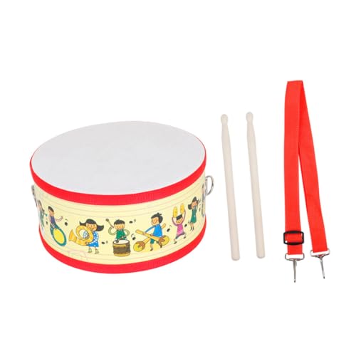 JOINPAYA Trommel mit Cartoon Muster Doppelseitige Farbenfrohe Musikinstrument für Pädagogisches zur Musikalischer Interessen von JOINPAYA