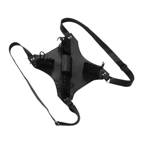 JOINPAYA Universeller Schwertgurt Schwerthaltergürtel Gürtelhalter Schwertkostüm Geschirr Schwerthalter Für Den Rücken -rucksack Raubtierkostüm Cosplay Schwertgürtel Fall Black Pu von JOINPAYA
