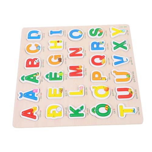 JOINPAYA Vietnamesisches Puzzle Montessori Holzrätsel -Rätsel ABC-Holzpuzzle Buchstaben des Alphabets passendes Buchstabenspiel für Buchstabenrätsel JOINPAYA Vietnamesisches Puzzle Montessori Holzrätsel -Rätsel ABC-Holzpuzzle Buchstaben des Alphabets passendes Buchstabenspiel für Buchstabenrätsel von JOINPAYA