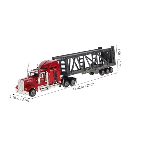 JOINPAYA Vintage LKW Modell Miniatur Autotransporter Desktop Dekoration Sammlerstück für LKW Liebhaber Kompakt und Detailreich von JOINPAYA