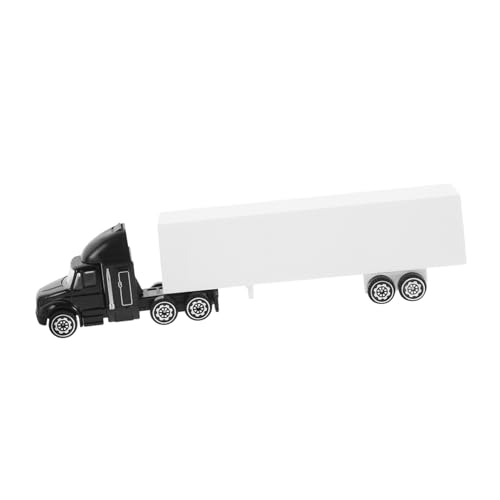 JOINPAYA Vintage Metall LKW Modell mit Container Simulation Detailliertes Amerikanisches Design Realistisches Spielzeugauto für Ab Jahren Schreibtisch Wohnungsdekoration von JOINPAYA