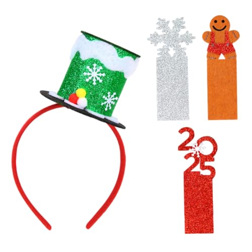 JOINPAYA Weihnachtlicher Haarreif mit Mini Grünem Hut und Austauschbaren Karten Festliches Kopfband für Erwachsene für Weihnachtsfeiern Neujahr und Cosplay JOINPAYA Weihnachtlicher Haarreif mit Mini Grünem Hut und Austauschbaren Karten Festliches Kopfband für Erwachsene für Weihnachtsfeiern Neujahr und Cosplay von JOINPAYA