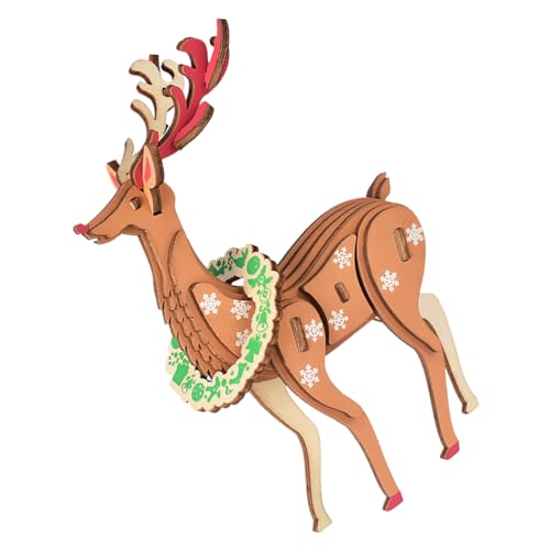 JOINPAYA Weihnachts-Hirsch-Puzzle Kinderpuzzle Holzpuzzle weihnachtsbasteln holzspielzeug weihnachtsdekoration Weihnachtsrätsel Weihnachtspuzzle aus Holz hölzern JOINPAYA Weihnachts-Hirsch-Puzzle Kinderpuzzle Holzpuzzle weihnachtsbasteln holzspielzeug weihnachtsdekoration Weihnachtsrätsel Weihnachtspuzzle aus Holz hölzern von JOINPAYA
