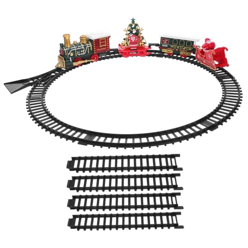 JOINPAYA Weihnachtszug Zugspielzeug für Zug mit Gleisen Zug für unter den Weihnachtsbaum Weihnachtsschnellzug Weihnachtsbaum elektrisches Plastik von JOINPAYA