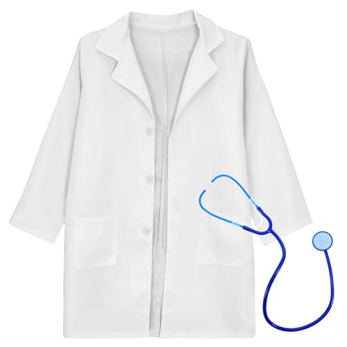 JOINPAYA Doktor Kostüm Forkid Kinder Wissenschaftler Doktor Kostüm Atmungsaktiver Mantel von JOINPAYA