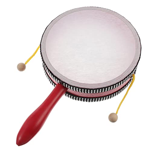 JOINPAYA Handtrommel Musikinstrument Für Jungen Und Mädchen Früherziehung Trommel Rot Glatter Griff Aus Massivholz Leicht Zu Tragen Zum Aufbewahren JOINPAYA Handtrommel Musikinstrument Für Jungen Und Mädchen Früherziehung Trommel Rot Glatter Griff Aus Massivholz Leicht Zu Tragen Zum Aufbewahren von JOINPAYA