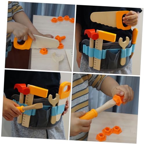 JOINPAYA Werkzeugset Holzspielzeug Lernspielzeug mit Hammer Schraubenzieher Kreatives Reparaturspielzeug für Mädchen Jungen Pädagogisch für Vorschulkinder mit Tragetasche JOINPAYA Werkzeugset Holzspielzeug Lernspielzeug mit Hammer Schraubenzieher Kreatives Reparaturspielzeug für Mädchen Jungen Pädagogisch für Vorschulkinder mit Tragetasche von JOINPAYA