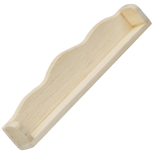JOINPAYA Miniatur Holzregal Für Puppenhaus Wandregal Mit Dekorativem Design Für Kleine Möbel Und Accessoires Der Miniaturlandschaft Für Garten Wohnzimmer Und Balkon Hochwertige von JOINPAYA