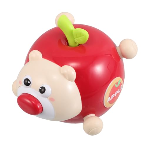 JOINPAYA Wobble Toy Apfelform Rotes Kauspielzeug Für Junge Mädchen Jahr Montessori Sensorisches Beißspielzeug Mit Sicherem Weichem Material Für Nackenmuskel Handkoordinationstrainingsset von JOINPAYA