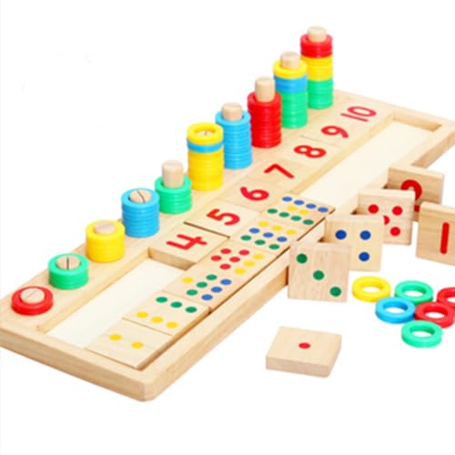 JOINPAYA Pädagogisches Holzspielzeug Für Jungen Und Mädchen Zählspiel-Puzzle-Set 75-teilig Zahlenblock-Spielzeug Lernen Für 3–5-jährige Jungen von JOINPAYA
