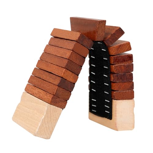 JOINPAYA Zahnholz schall Holzverleger holzrassel Kinderspielzeug aus Holz Rhythmusinstrument Frühmusikalisches Klangholz handklopfendes musikspielzeug Musikinstrument Coffee von JOINPAYA