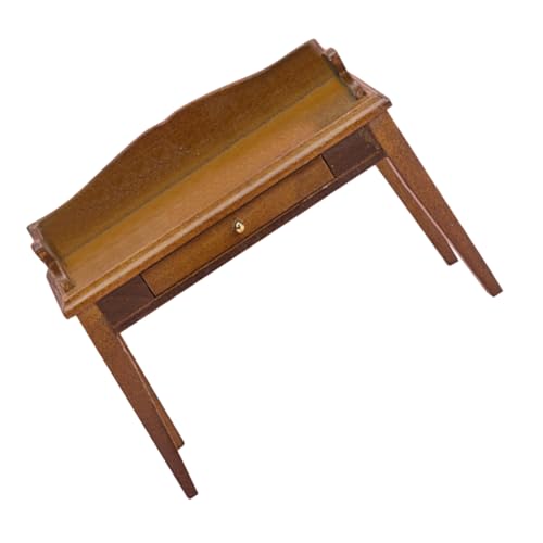 JOINPAYA Zubehör für Puppenhäuser holzmöbel mini Schreibtisch Puppenhaus Zubehör puppenhaus Schreibtisch Puppenhaus Dekoration Miniatur Mädchen Mini-Schreibtischfigur Tisch-Mini-Möbel Birke von JOINPAYA