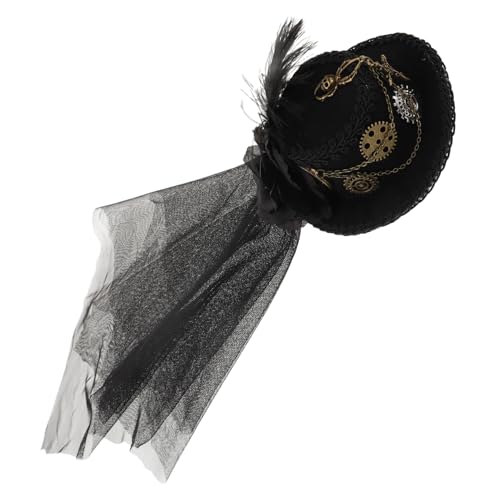 JOINPAYA Zylinderhut Schmuck Party Tournüren Stil Mit Hüten Haarhut Kopfschmuck Steampunk Hut Steam Punk Cosplay Zubehör Frauen Slash Frau Kostüme Asymmetrische Haarspange Formale Schwarze JOINPAYA Zylinderhut Schmuck Party Tournüren Stil Mit Hüten Haarhut Kopfschmuck Steampunk Hut Steam Punk Cosplay Zubehör Frauen Slash Frau Kostüme Asymmetrische Haarspange Formale Schwarze von JOINPAYA