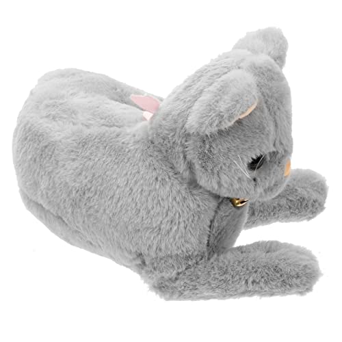 JOINPAYA ausgestopfte Katze Animal Figures Animal-Design Dekoration Schlafzimmer le suppleant Lustig gefüllte Katze plüsch groß Katze Plüschtier Katzen Stofftier Plüsch graue Katze Grey von JOINPAYA