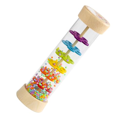 JOINPAYA -regenstab Mit Perlen Shaker Geräusche Rohrregenstab Farberkennungsspielzeug Regen Sound Musikspielzeug Regen-Sound-Maker Musikinstrument- Regenstock Holz JOINPAYA -regenstab Mit Perlen Shaker Geräusche Rohrregenstab Farberkennungsspielzeug Regen Sound Musikspielzeug Regen-Sound-Maker Musikinstrument- Regenstock Holz von JOINPAYA