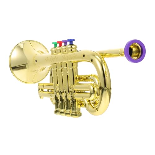 JOINPAYA Kid Stage Performance Prop 4 Note Trompete Spielzeug Imitation Trompete Für Kinder Musical Spielzeug JOINPAYA Kid Stage Performance Prop 4 Note Trompete Spielzeug Imitation Trompete Für Kinder Musical Spielzeug von JOINPAYA