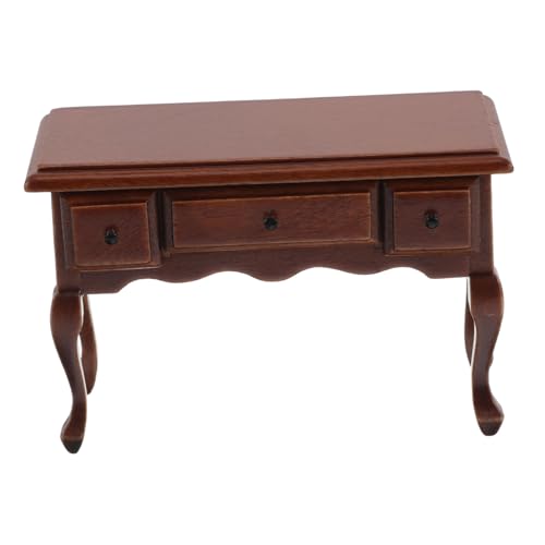 Vintage Teetisch aus Realistischer Schreibtisch Kompakt Tragbar für DIY Enthusiasten und Sammler Kastanienfarbe Vintage Teetisch aus Realistischer Schreibtisch Kompakt Tragbar für DIY Enthusiasten und Sammler Kastanienfarbe von JOINPAYA