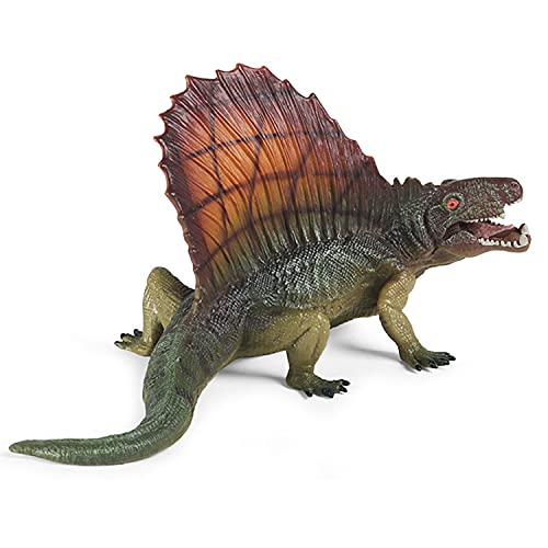 JOKFEICE Dinosaurier-Spielzeug, realistische Dimetrodon-Dinosaurier-Figuren, Wissenschaftsprojekt, Lernspielzeug, Geburtstagsgeschenk, Kuchenaufsatz für Kinder von JOKFEICE