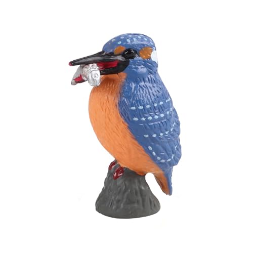JOKFEICE Vogel-Figuren: realistischer Eisvogel, Feengarten-Zubehör, Lernspielzeug für Weihnachten & Geburtstag, Tortenaufsatz für Kleinkinder von JOKFEICE