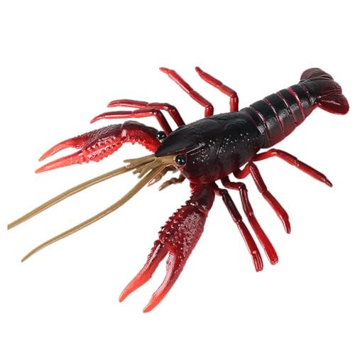 JOKFEICE Flusskrebs Figur (Rot) – Realistisches Meerestier-Spielzeug für Kinder, Lernspielzeug & Deko, Geschenk zu Weihnachten & Geburtstag von JOKFEICE