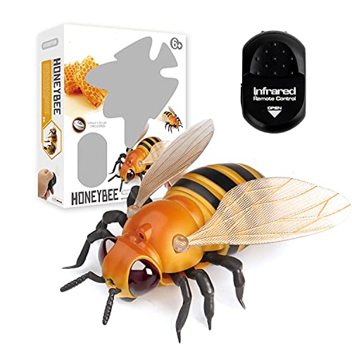 JOKFEICE Honigbienenfiguren - Realistisches Ferngesteuertes Schreckensspielzeug für Kinder - Ideal für Streiche, Halloween-Dekorationen - Ohne Batterie JOKFEICE Honigbienenfiguren - Realistisches Ferngesteuertes Schreckensspielzeug für Kinder - Ideal für Streiche, Halloween-Dekorationen - Ohne Batterie von JOKFEICE