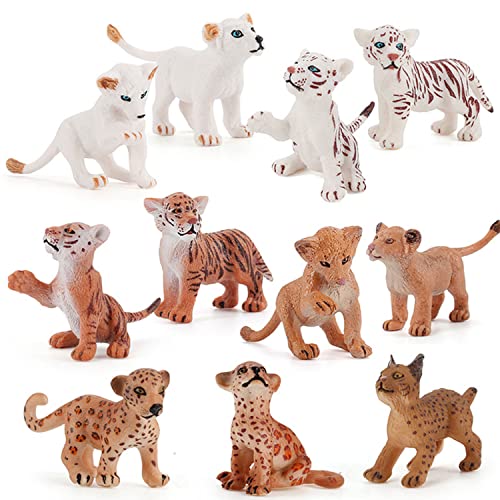 JOKFEICE Löwe, Leopard und Tiger, 11 Stück, niedlich, handbemalt, realistische Tierfigur, frühes Lernspielzeug, Wissenschaftsprojekt, XAMS, Geburtstag, Babyparty, für Jungen und Grills JOKFEICE Löwe, Leopard und Tiger, 11 Stück, niedlich, handbemalt, realistische Tierfigur, frühes Lernspielzeug, Wissenschaftsprojekt, XAMS, Geburtstag, Babyparty, für Jungen und Grills von JOKFEICE